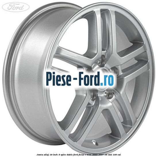 Janta aliaj 16 inch, 5 spite duble Ford Focus C-Max 2003-2007 1.6 TDCi 109 cai 