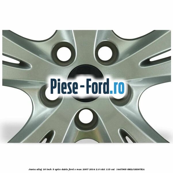 Janta aliaj 16 inch, 5 spite duble Ford S-Max 2007-2014 2.0 TDCi 115 cai  #8AA81792AD