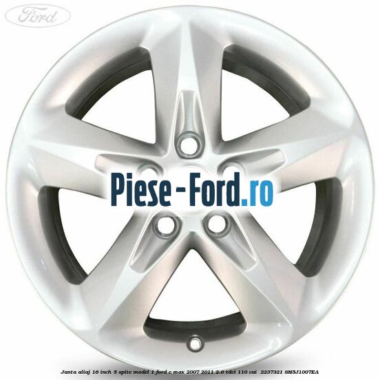 Janta aliaj 16 inch, 5 spite model 1 Ford C-Max 2007-2011 2.0 TDCi 110 cai  #2A45CFD2D0
