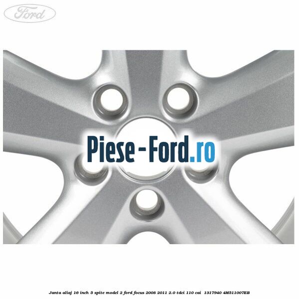 Janta aliaj 16 inch, 5 spite model 2 Ford Focus 2008-2011 2.0 TDCi 110 cai  #4B815C6EF1