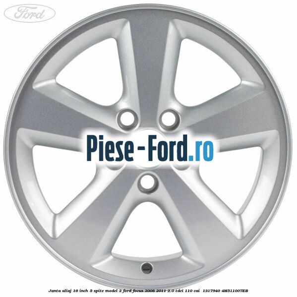Janta aliaj 16 inch, 5 spite model 2 Ford Focus 2008-2011 2.0 TDCi 110 cai  #4B815C6EF1