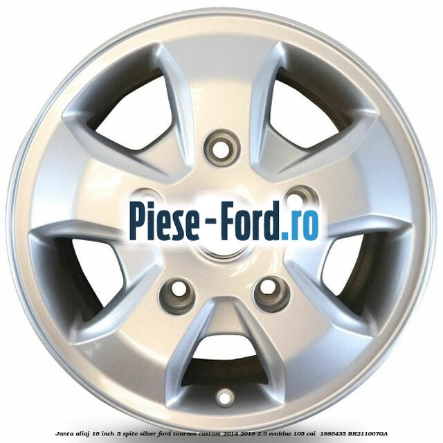 Janta aliaj 16 inch, 5 spite Silver Ford Tourneo Custom 2014-2018 2.0 EcoBlue 105 cai  #4625FE4489