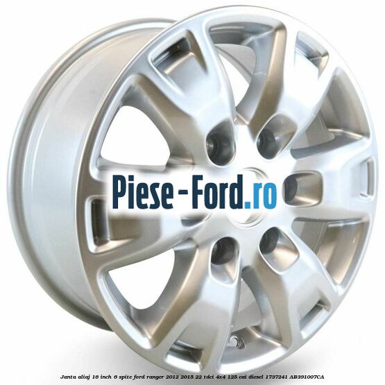Janta aliaj 16 inch, 6 spite Ford Ranger 2012-2015 2.2 TDCi 4x4 125 cai #5F87AF165A