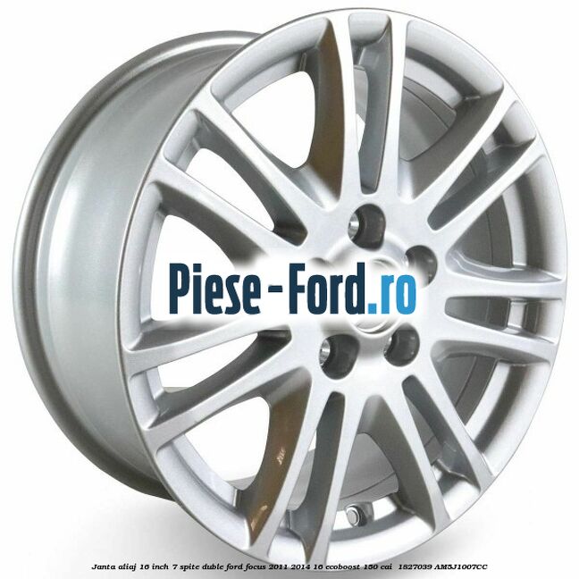 Janta aliaj 16 inch, 7 spite duble Ford Focus 2011-2014 1.6 EcoBoost 150 cai #80ED7453E8