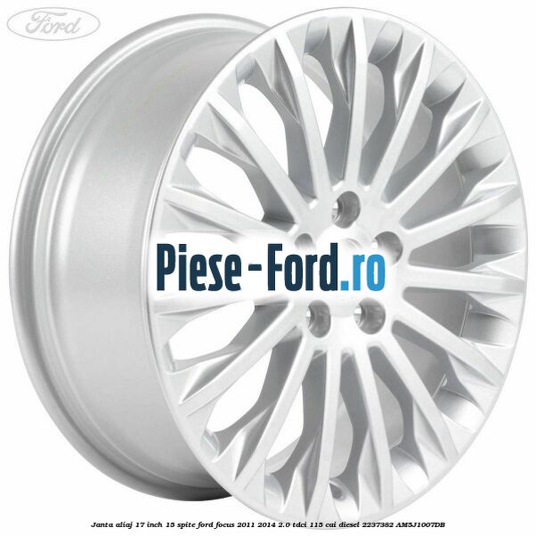 Janta aliaj 17 inch, 10 spite duble Y Ford Focus 2011-2014 2.0 TDCi 115 cai diesel