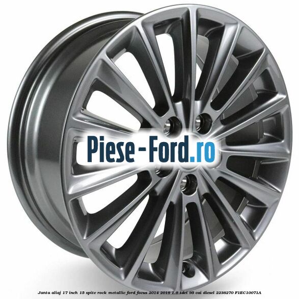 Janta aliaj 16 inch, 7 spite duble Ford Focus 2014-2018 1.6 TDCi 95 cai diesel