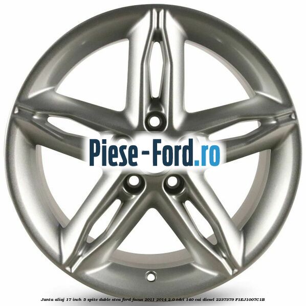 Janta aliaj 17 inch, 5 spite duble stea Ford Focus 2011-2014 2.0 TDCi 140 cai diesel #6FDBAB7819