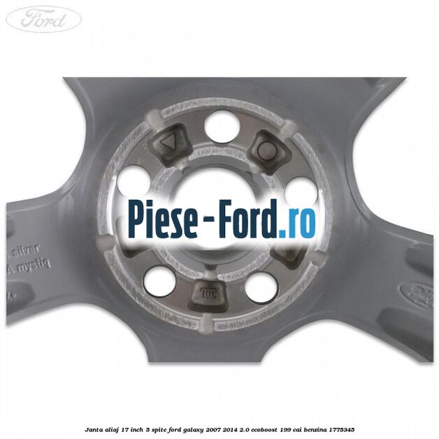 Janta aliaj 17 inch 5 spite Ford Galaxy 2007-2014 2.0 EcoBoost 199 cai benzina #E3EC0565BD