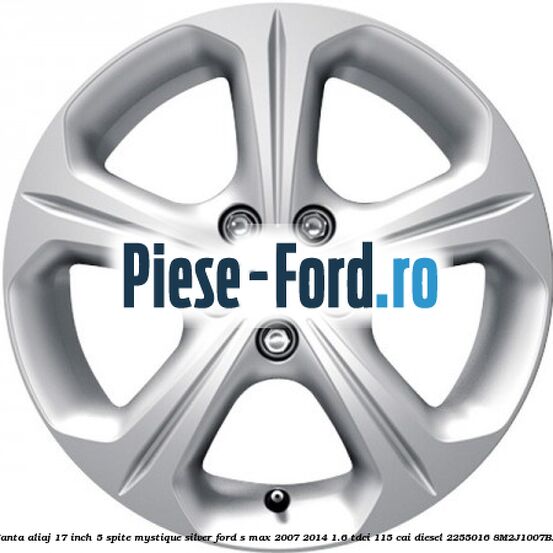 Janta aliaj 17 inch, 5 spite, Mystique Silver Ford S-Max 2007-2014 1.6 TDCi 115 cai diesel