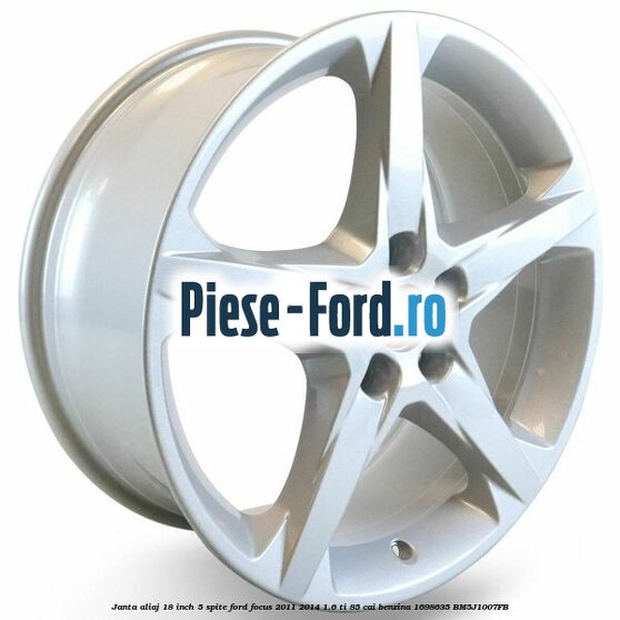 Janta aliaj 18 inch, 5 spite Ford Focus 2011-2014 1.6 Ti 85 cai benzina