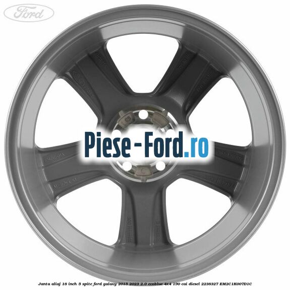 Janta aliaj 18 inch, 5 spite Ford Galaxy 2015-2023 2.0 EcoBlue 4x4 190 cai diesel #176CEA3239