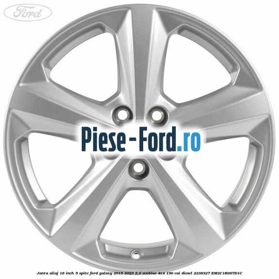Janta aliaj 18 inch, 5 spite Ford Galaxy 2015-2023 2.0 EcoBlue 4x4 190 cai diesel #176CEA3239
