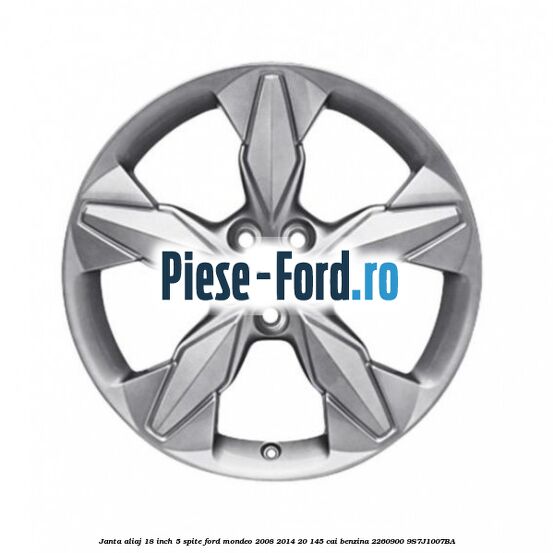 Janta aliaj 18 inch, 5 spite Ford Mondeo 2008-2014 2.0 145 cai #F3330FD45B