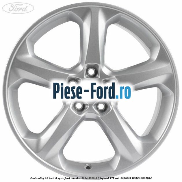 Janta aliaj 18 inch, 5 spite Ford Mondeo 2014-2018 2.0 Hybrid 177 cai  #41E472E993