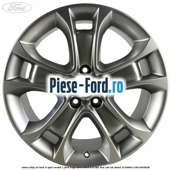 Janta aliaj 18 inch, 5 spite model 1 Ford Kuga 2013-2016 2.0 TDCi 4x4 140 cai diesel #9E329D4DA9