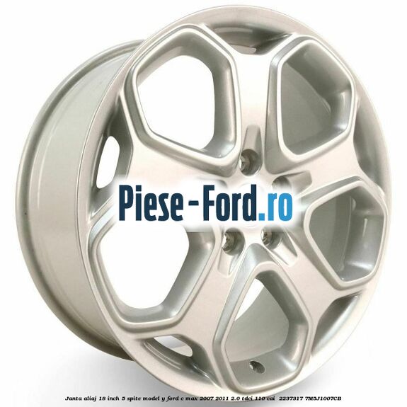 Janta aliaj 18 inch, 5 spite model Y Ford C-Max 2007-2011 2.0 TDCi 110 cai  #1BF94DFDDE