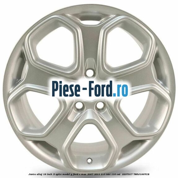 Janta aliaj 18 inch, 5 spite model Y Ford C-Max 2007-2011 2.0 TDCi 110 cai  #1BF94DFDDE