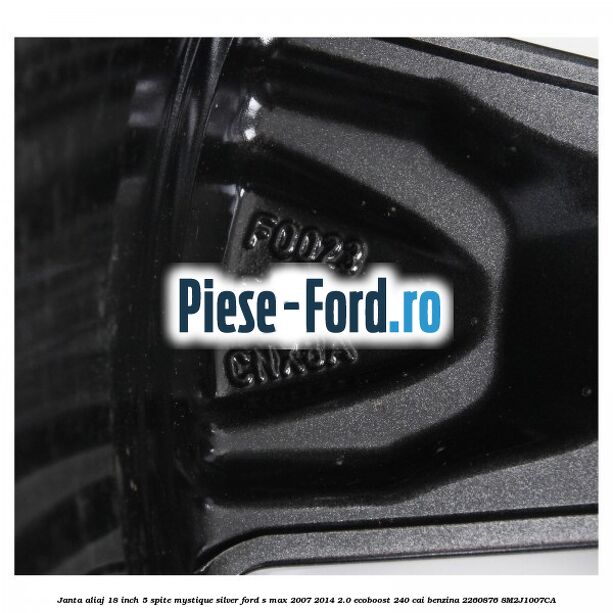 Janta aliaj 18 inch, 5 spite, Mystique Silver Ford S-Max 2007-2014 2.0 EcoBoost 240 cai benzina