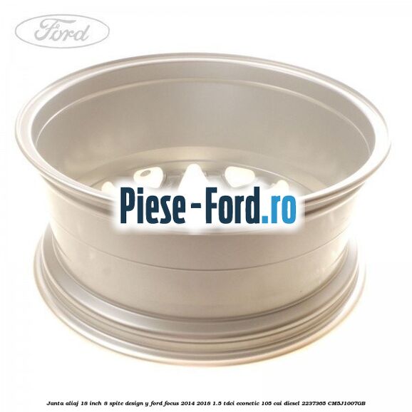Janta aliaj 18 inch, 8 spite design Y Ford Focus 2014-2018 1.5 TDCi ECOnetic 105 cai diesel #68B63F23CC