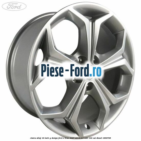 Janta aliaj 18 inch, Y design Ford S-Max 2007-2014 2.0 TDCi 130 cai #C0B97396E0