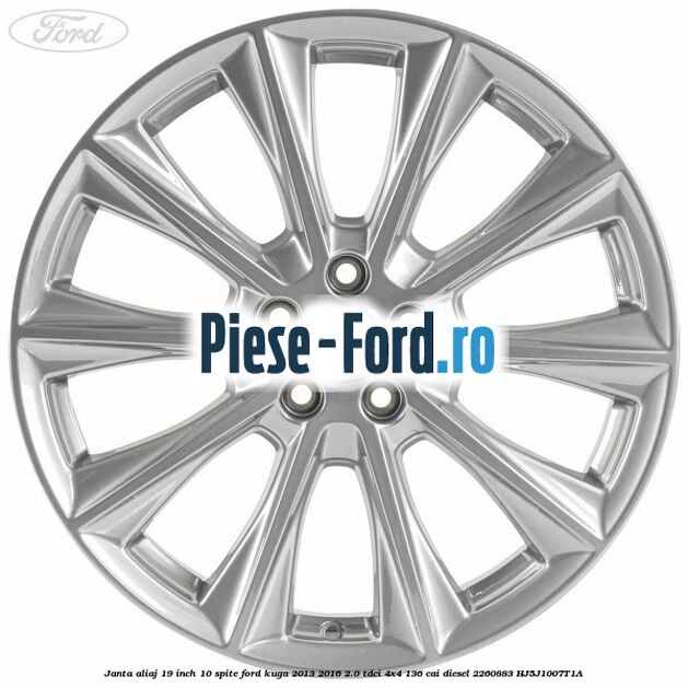 Janta aliaj 19 inch, 10 spite Ford Kuga 2013-2016 2.0 TDCi 4x4 136 cai diesel #FBD0DDDE4B