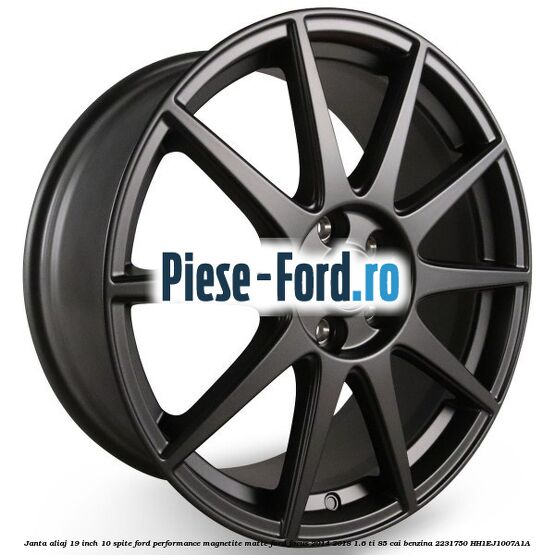 Janta aliaj 19 inch, 10 spite duble negru RS Ford Focus 2014-2018 1.6 Ti 85 cai benzina