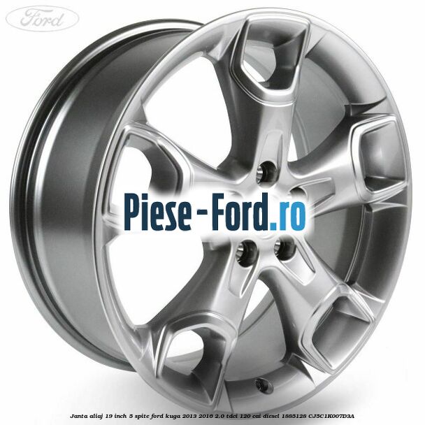 janta aliaj 19 inch, 5 spite Ford Kuga 2013-2016 2.0 TDCi 120 cai diesel #4853F3AD1A