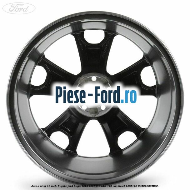 janta aliaj 19 inch, 5 spite Ford Kuga 2013-2016 2.0 TDCi 120 cai diesel #4853F3AD1A
