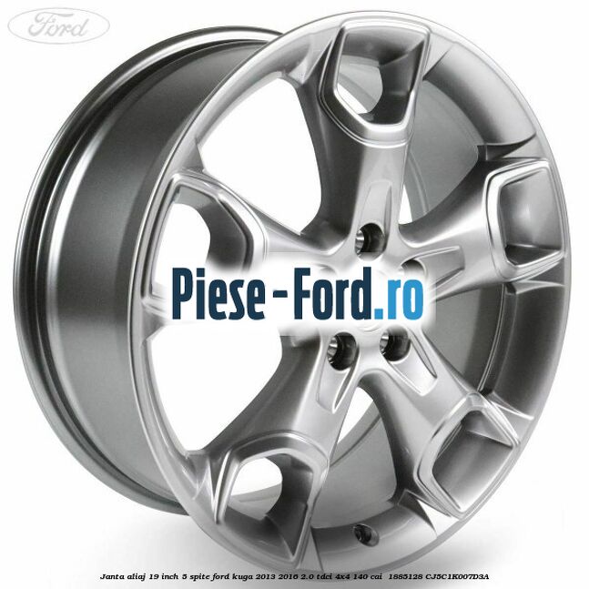 janta aliaj 19 inch, 5 spite Ford Kuga 2013-2016 2.0 TDCi 4x4 140 cai  #CA8CEC6400