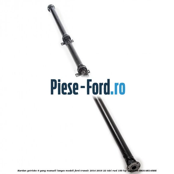 Kardan Getriebe 6-Gang manuell langes Modell Ford Transit 2014-2018 2.2 TDCi RWD 155 HP #F0D3D16B78