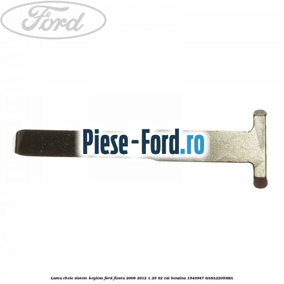 Lama cheie sistem KEYLESS Ford Fiesta 2008-2012 1.25 82 cai benzina