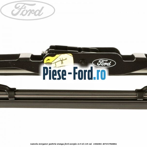 Lamela stergator parbriz stanga Ford Scorpio 2.5 TD 115 cai  #E5151A89F0