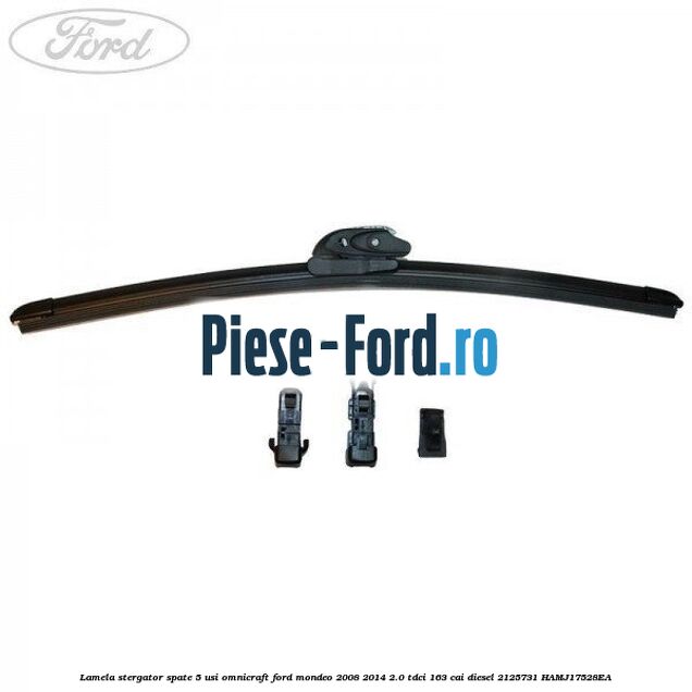Lamela stergator spate 5 usi Omnicraft Ford Mondeo 2008-2014 2.0 TDCi 163 cai diesel #EDF409504E