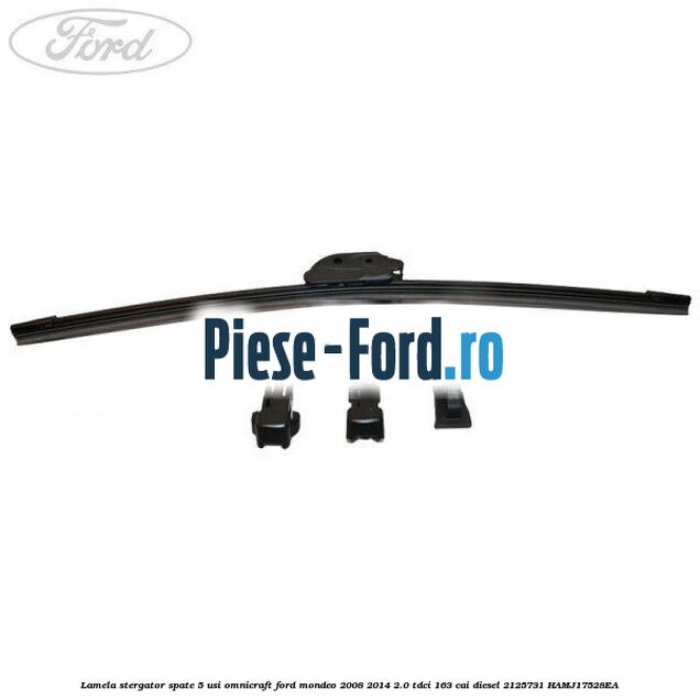 Lamela stergator spate 5 usi Omnicraft Ford Mondeo 2008-2014 2.0 TDCi 163 cai diesel #EDF409504E