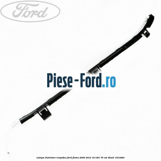 Lampa iluminare torpedou Ford Fiesta 2008-2012 1.6 TDCi 75 cai #53F9165012