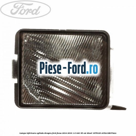 Geam oglinda stanga cu incalzire si BLIS Ford Focus 2014-2018 1.6 TDCi 95 cai diesel