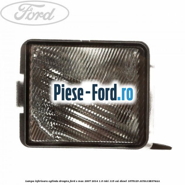 Geam oglinda stanga cu incalzire si BLIS Ford S-Max 2007-2014 1.6 TDCi 115 cai diesel