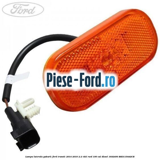 Lampa interior plafon 3 pozitii Ford Transit 2014-2018 2.2 TDCi RWD 100 cai diesel