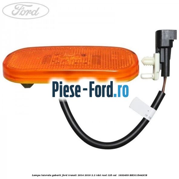 Lampa laterala gabarit Ford Transit 2014-2018 2.2 TDCi RWD 125 cai  #EBBCE2D0CC
