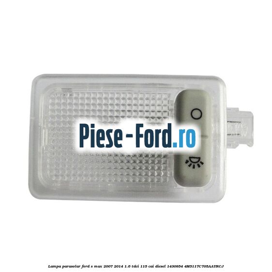 Lampa numar inmatriculare Ford S-Max 2007-2014 1.6 TDCi 115 cai diesel