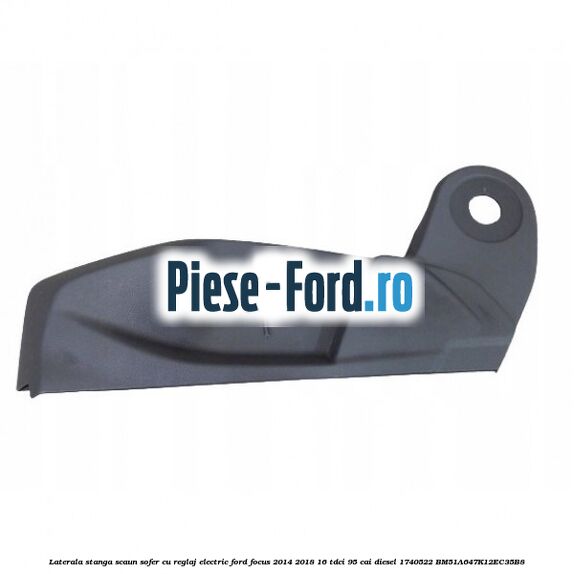 Laterala stanga scaun sofer cu reglaj electric Ford Focus 2014-2018 1.6 TDCi 95 cai #5320C780A1