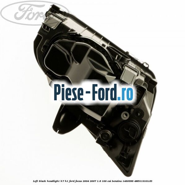 Left black headlight H7/H1 Ford Focus 2004-2007 1.6 100 cai benzina #8F84A9D08C