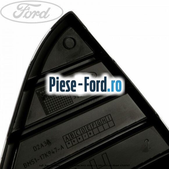 Left front bumper grille Ford Focus 2011-2014 1.6 TDCi 115 cai diesel #396684A5A9