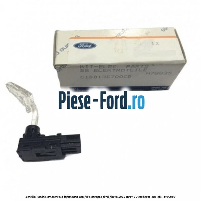Lentila lumina ambientala inferioara usa fata dreapta Ford Fiesta 2013-2017 1.0 EcoBoost 125 cai #05A35E26CF
