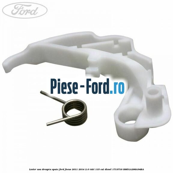 Incuietoare usa stanga fata fara gaura butuc Ford Focus 2011-2014 2.0 TDCi 115 cai diesel