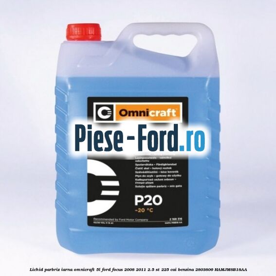 Lichid parbriz iarna Omnicraft 5L Ford Focus 2008-2011 2.5 ST 225 cai benzina #12941FF671