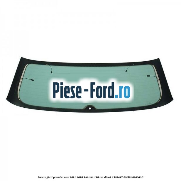 Geam spate stanga Privacy Glass Ford Grand C-Max 2011-2015 1.6 TDCi 115 cai diesel