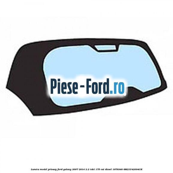 Geam usa spate stanga Ford Galaxy 2007-2014 2.2 TDCi 175 cai diesel