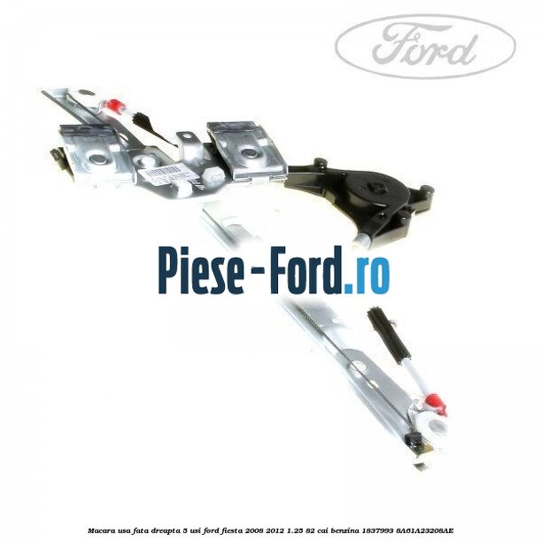 Macara usa fata dreapta 5 usi Ford Fiesta 2008-2012 1.25 82 cai benzina