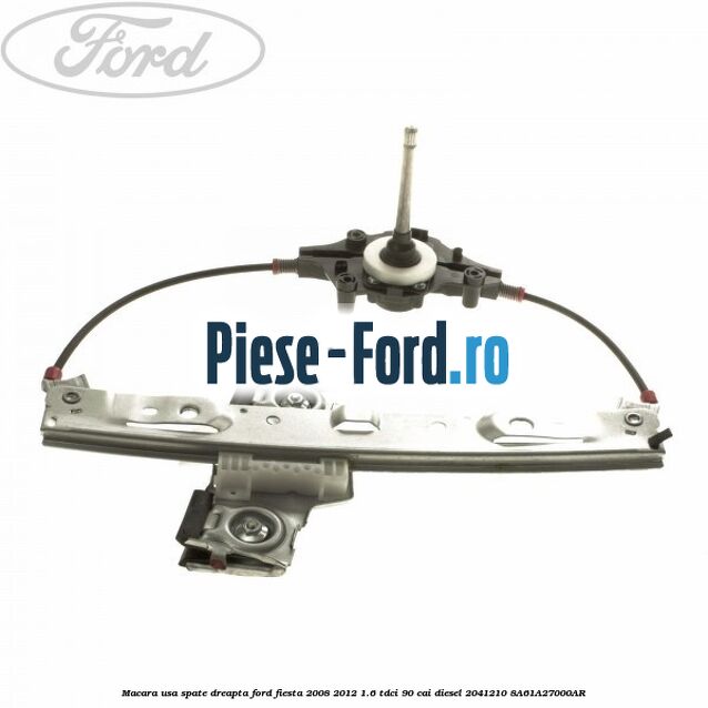Macara usa spate dreapta Ford Fiesta 2008-2012 1.6 TDCi 90 cai diesel #C7516A404E